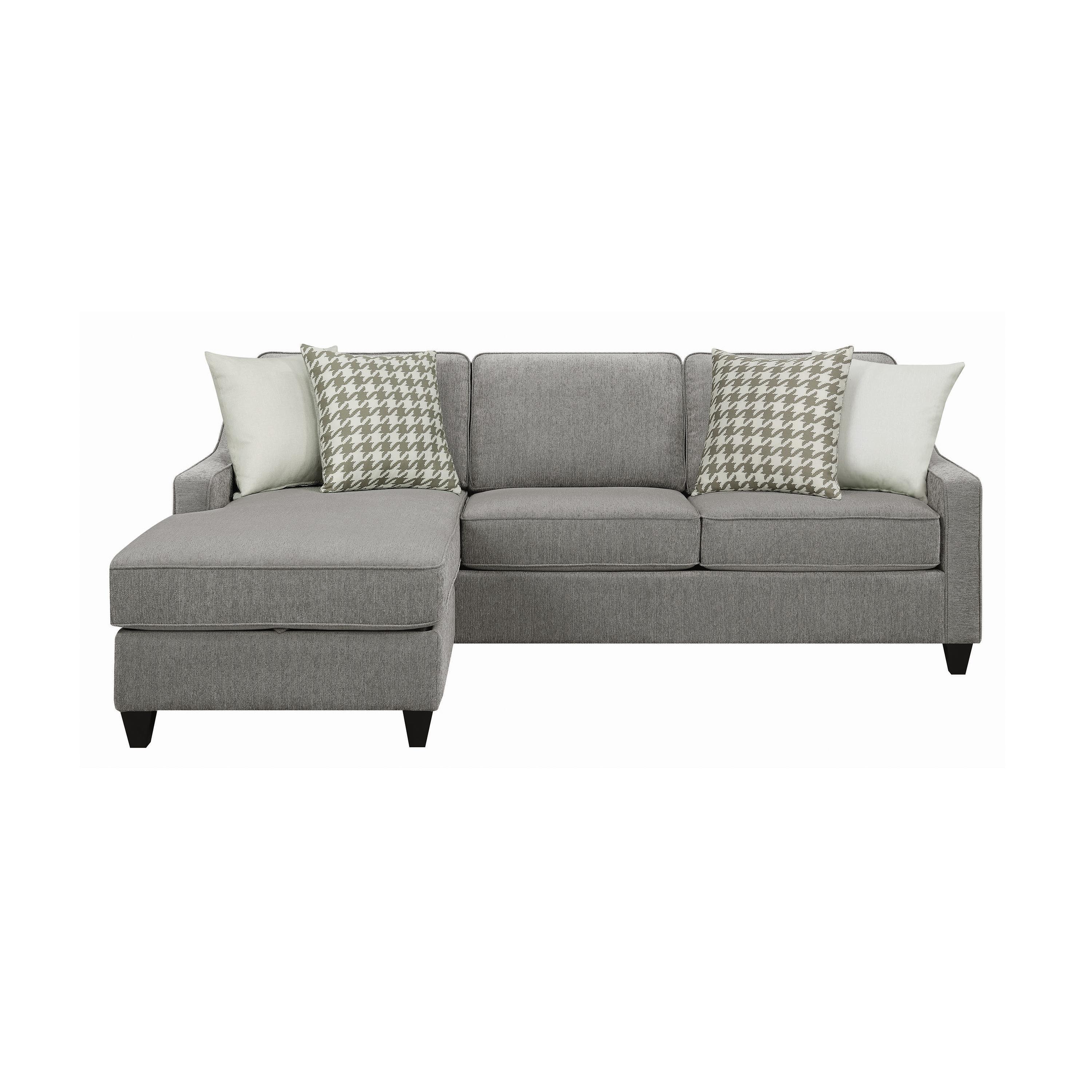 Transitional Sectional 502717 McLoughlin 502717 in Charcoal 