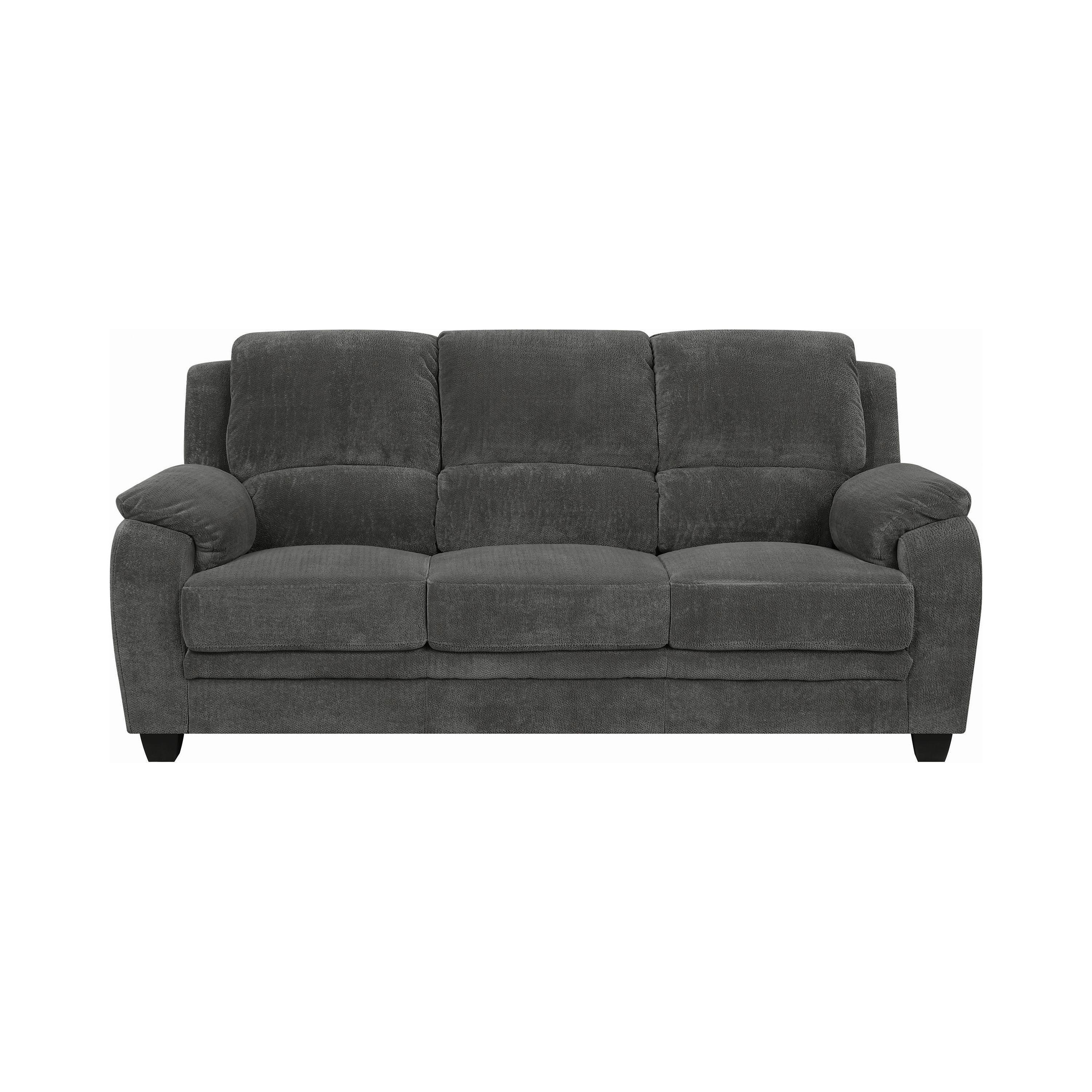 Transitional Sofa 506241 Northend 506241 in Charcoal 
