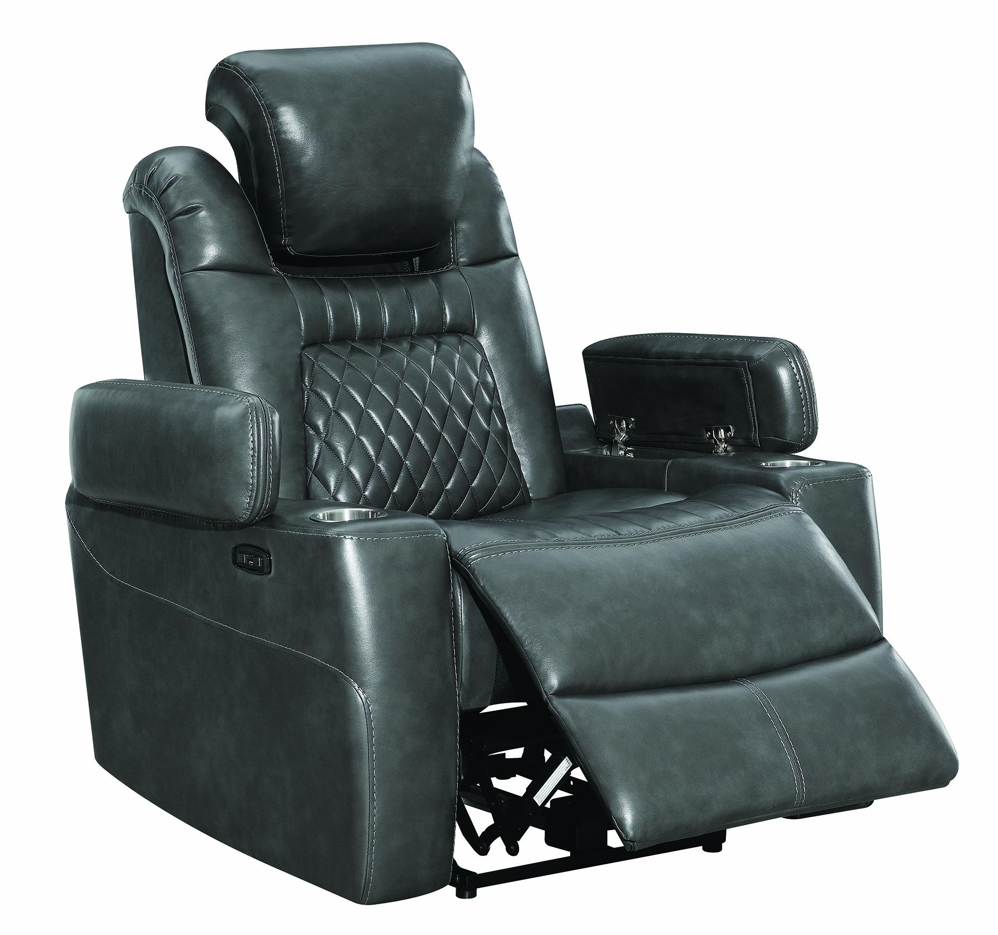

    
Coaster 603416PP Korbach Power recliner Charcoal 603416PP
