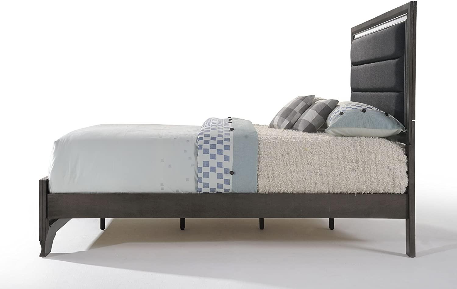 

    
Acme Furniture Carine II-26257EK Panel Bedroom Set Charcoal/Gray 26257EK-Set-3
