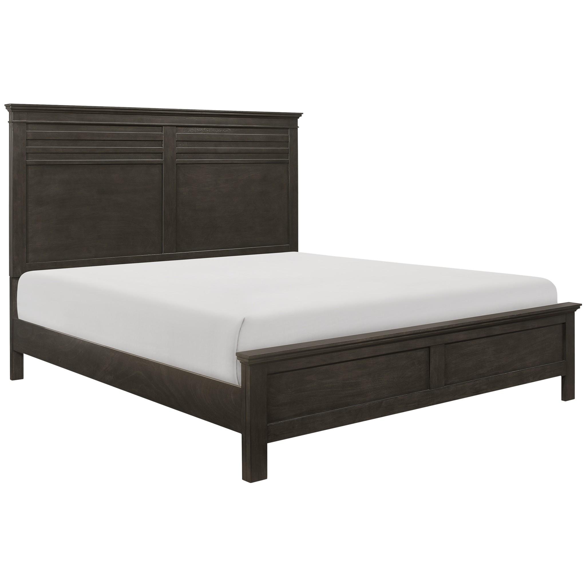 

    
Transitional Charcoal Gray Wood CAL Bed Homelegance 1675K-1CK* Blaire Farm
