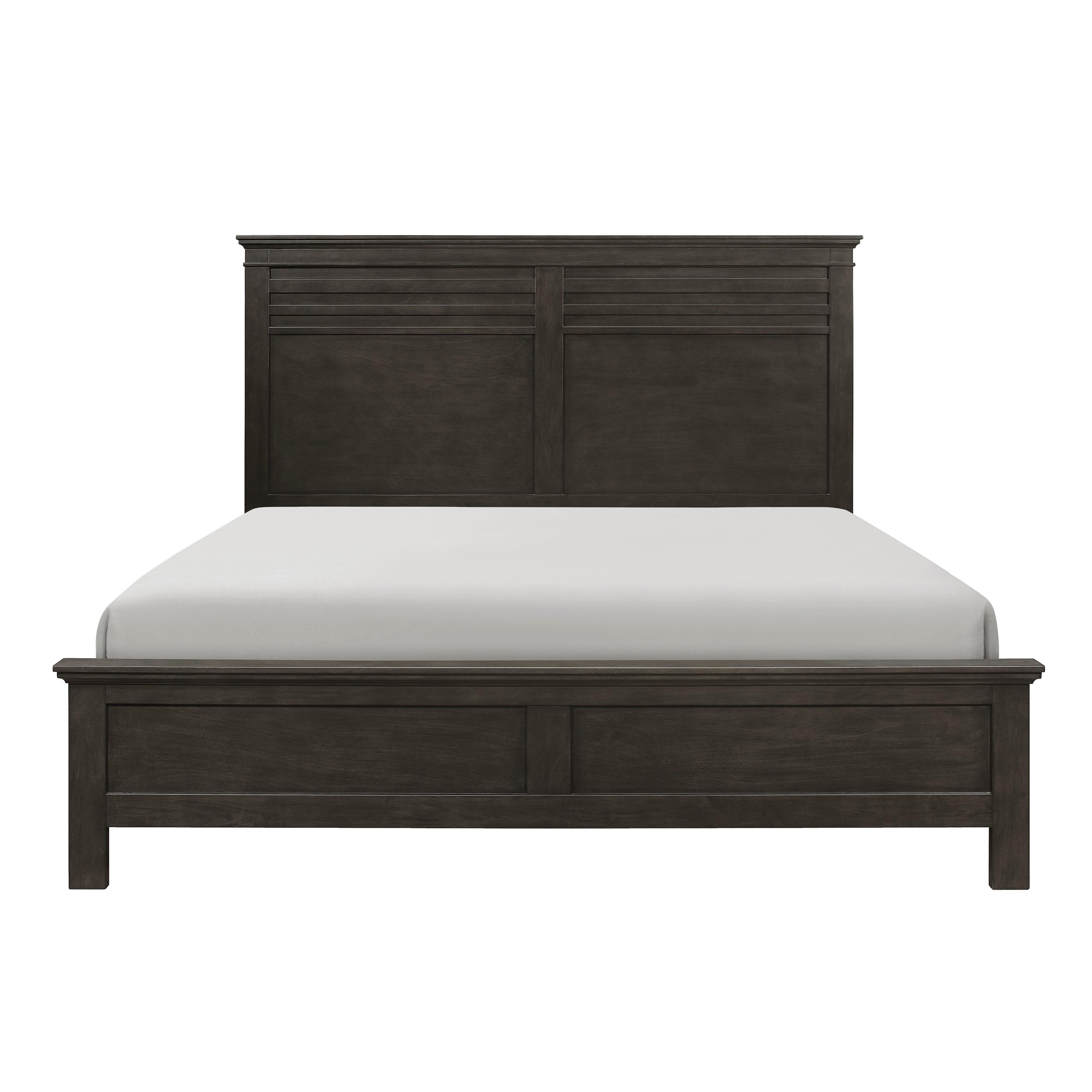 

    
Transitional Charcoal Gray Wood CAL Bed Homelegance 1675K-1CK* Blaire Farm
