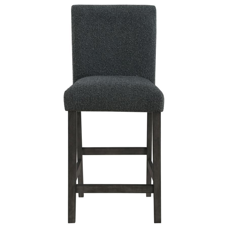 

                    
Coaster Alba Counter Height Chair Set 2PCS 123139-2PCS Counter Height Chair Set Charcoal Grey/Black Boucle Fabric Purchase 

