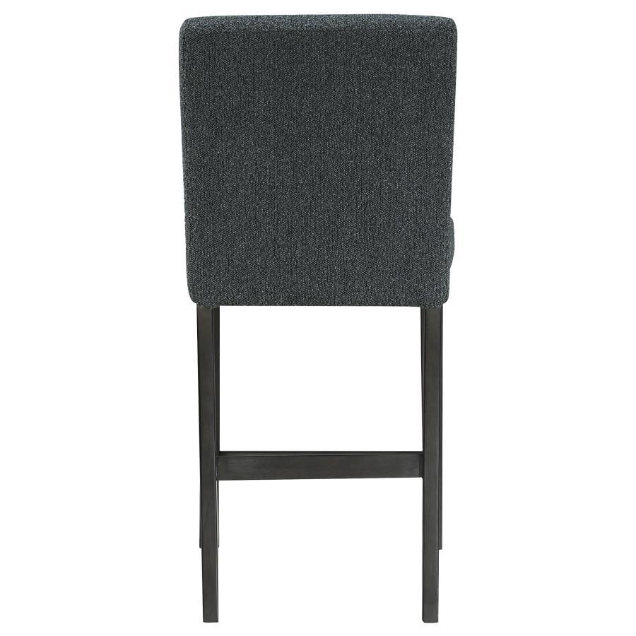 

    
 Order  Transitional Charcoal Grey/Black Wood Counter Height Chair Set 2PCS Coaster Alba 123139
