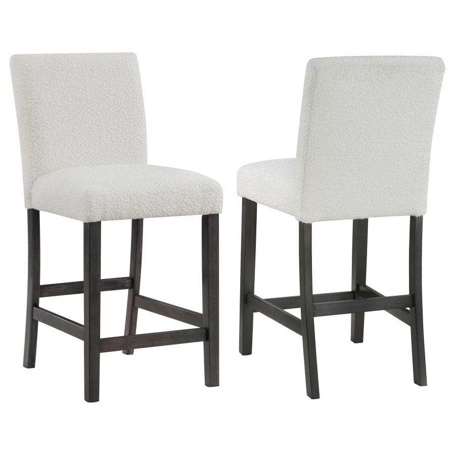 

    
Transitional Charcoal Grey/White Wood Counter Height Chair Set 2PCS Coaster Alba 123119

