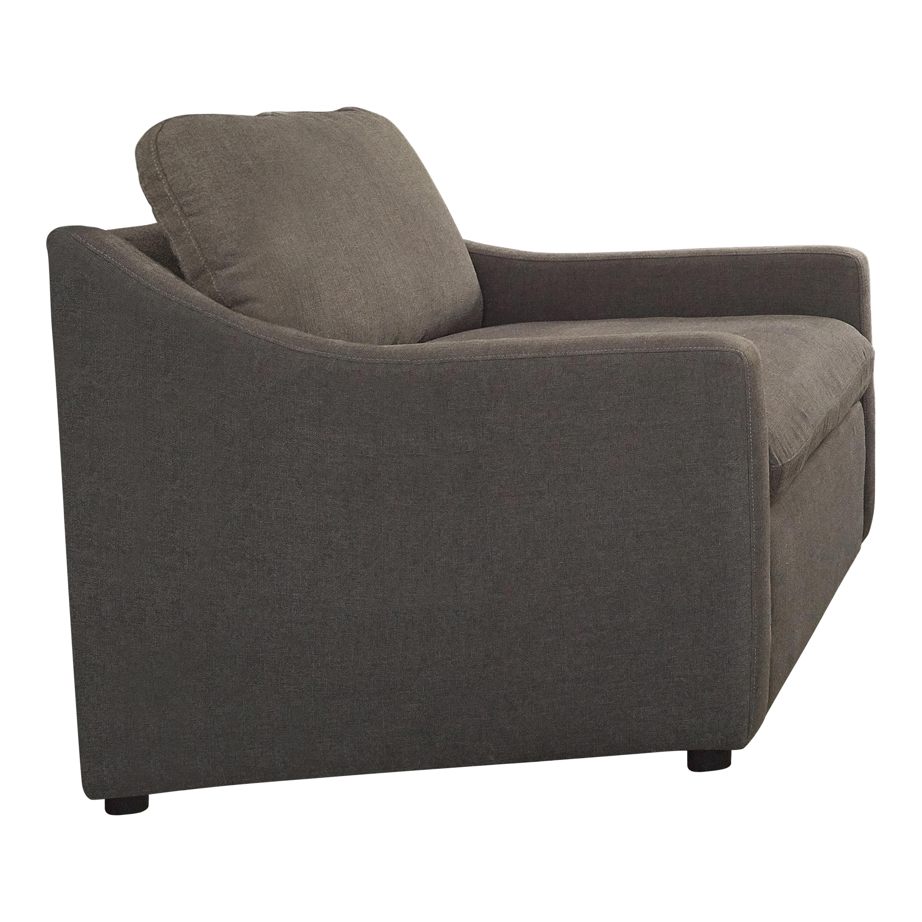 Transitional Arm Chair 509383 Contrary 509383 in Charcoal 