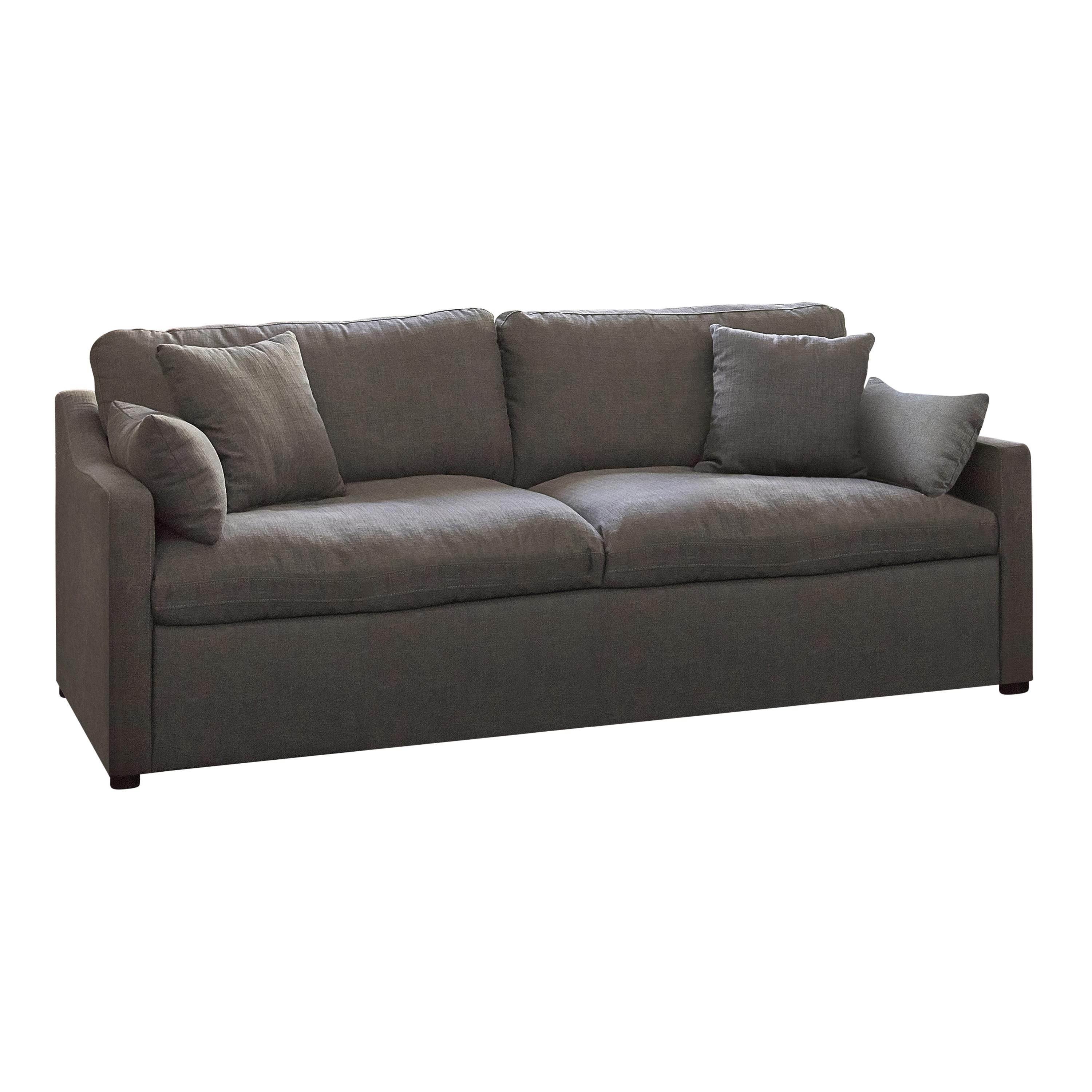 

    
Transitional Charcoal Performance Fabric Sofa Coaster 509381 Contrary
