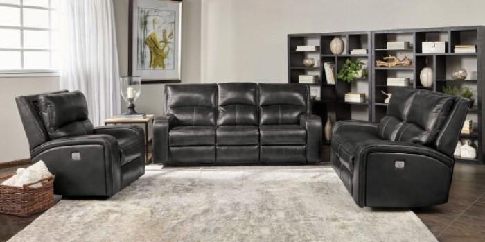 

    
Transitional Charcoal Solid Wood Power Reclining Living Room Set 3PCS Furniture of America Soterios CM9924DG-SF-PM-S-3PCS
