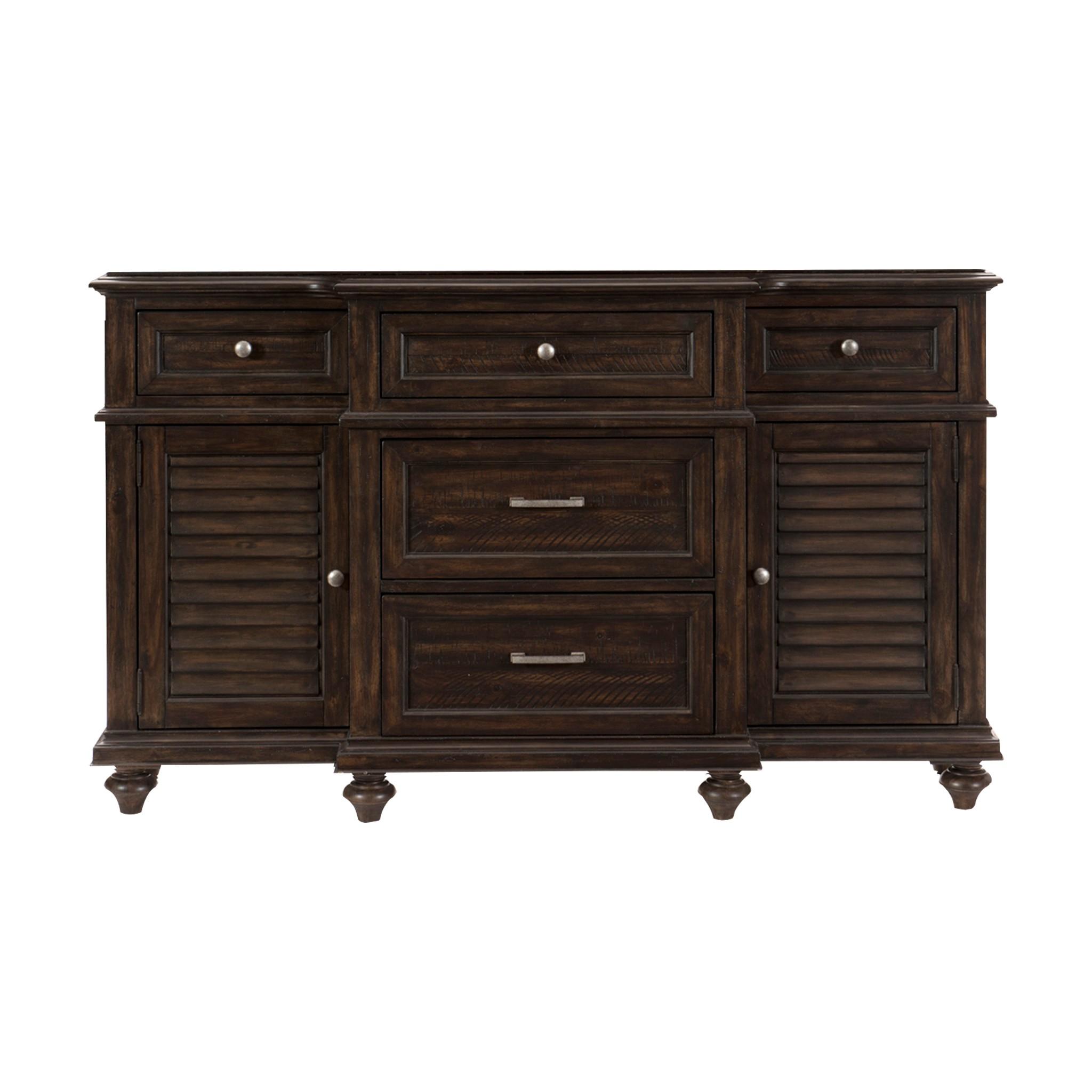 

    
Transitional Charcoal Wood Buffet Homelegance Cardano Collection 1689-55-B
