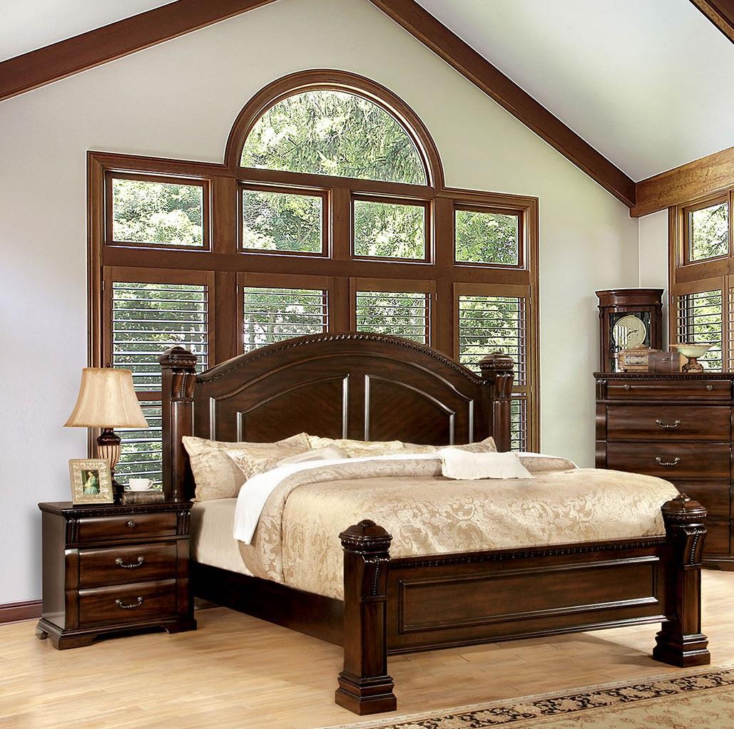 

    
Transitional Cherry Solid Wood CAL Bedroom Set 3pcs Furniture of America CM7791-CK Burleigh

