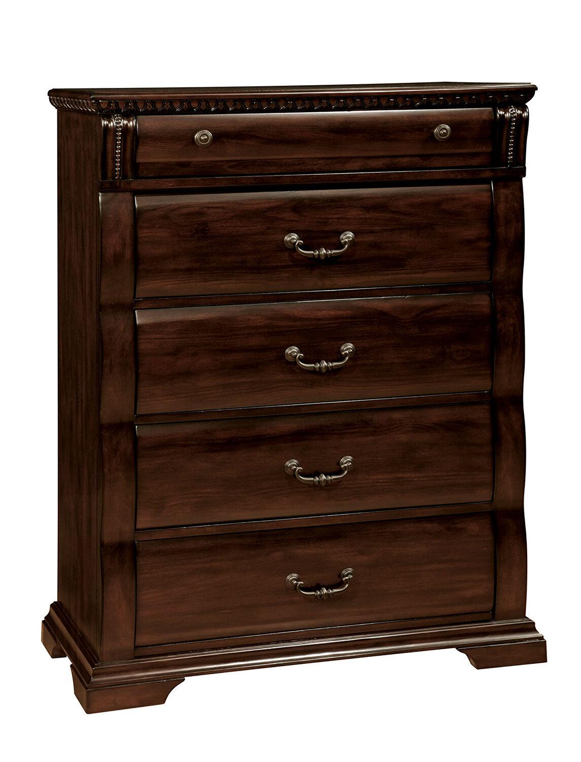 

    
Transitional Cherry Solid Wood Chest Furniture of America CM7791C Burleigh
