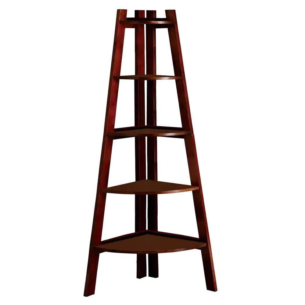 

    
Transitional Cherry Solid Wood Ladder Shelf Furniture of America CM-AC6214CH Lyss
