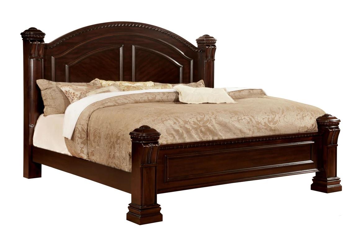 

    
Transitional Cherry Solid Wood Queen Bedroom Set 6pcs Furniture of America CM7791-Q Burleigh
