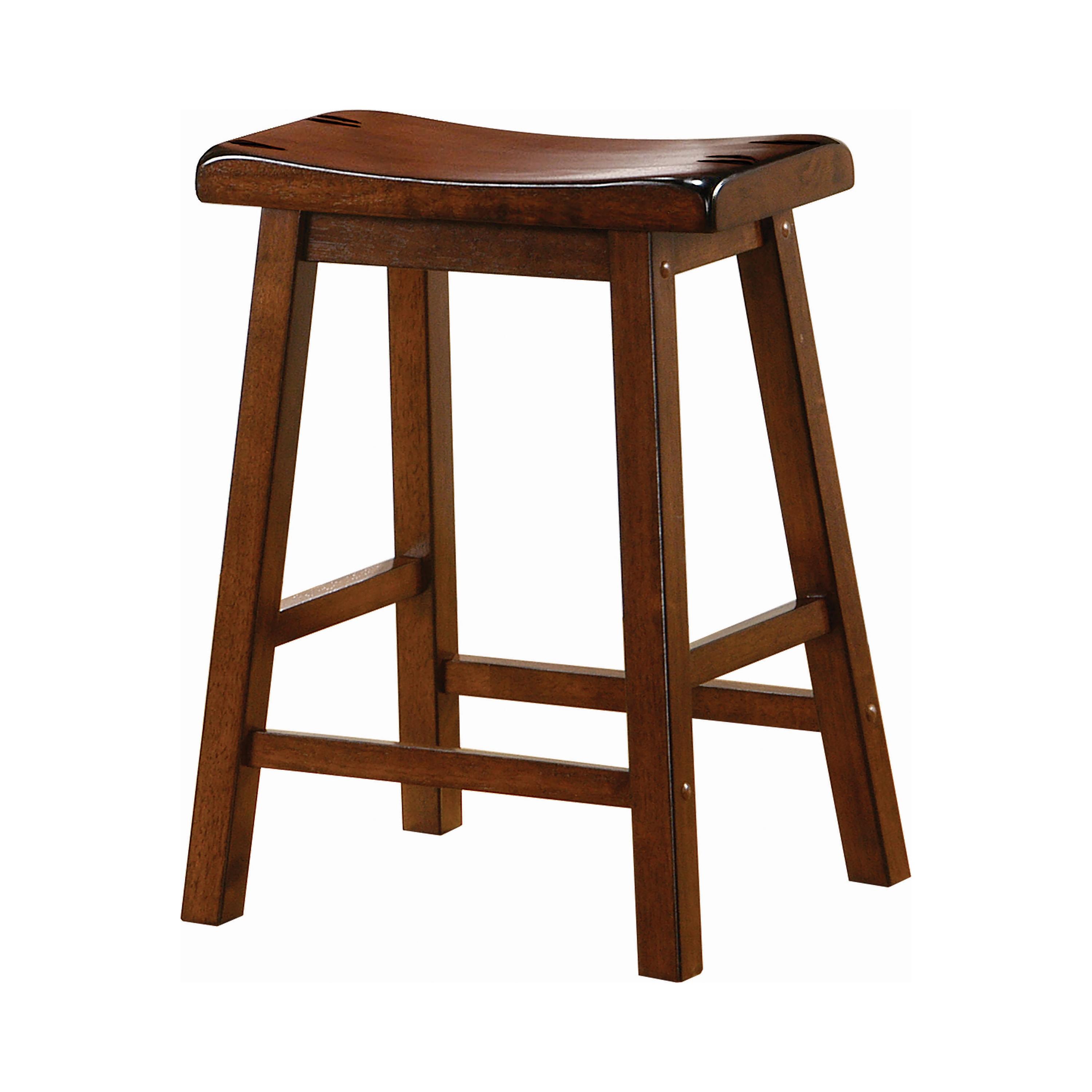 

    
Transitional Chestnut Finish Wood Counter Height Stool Set 2pcs Coaster 180069
