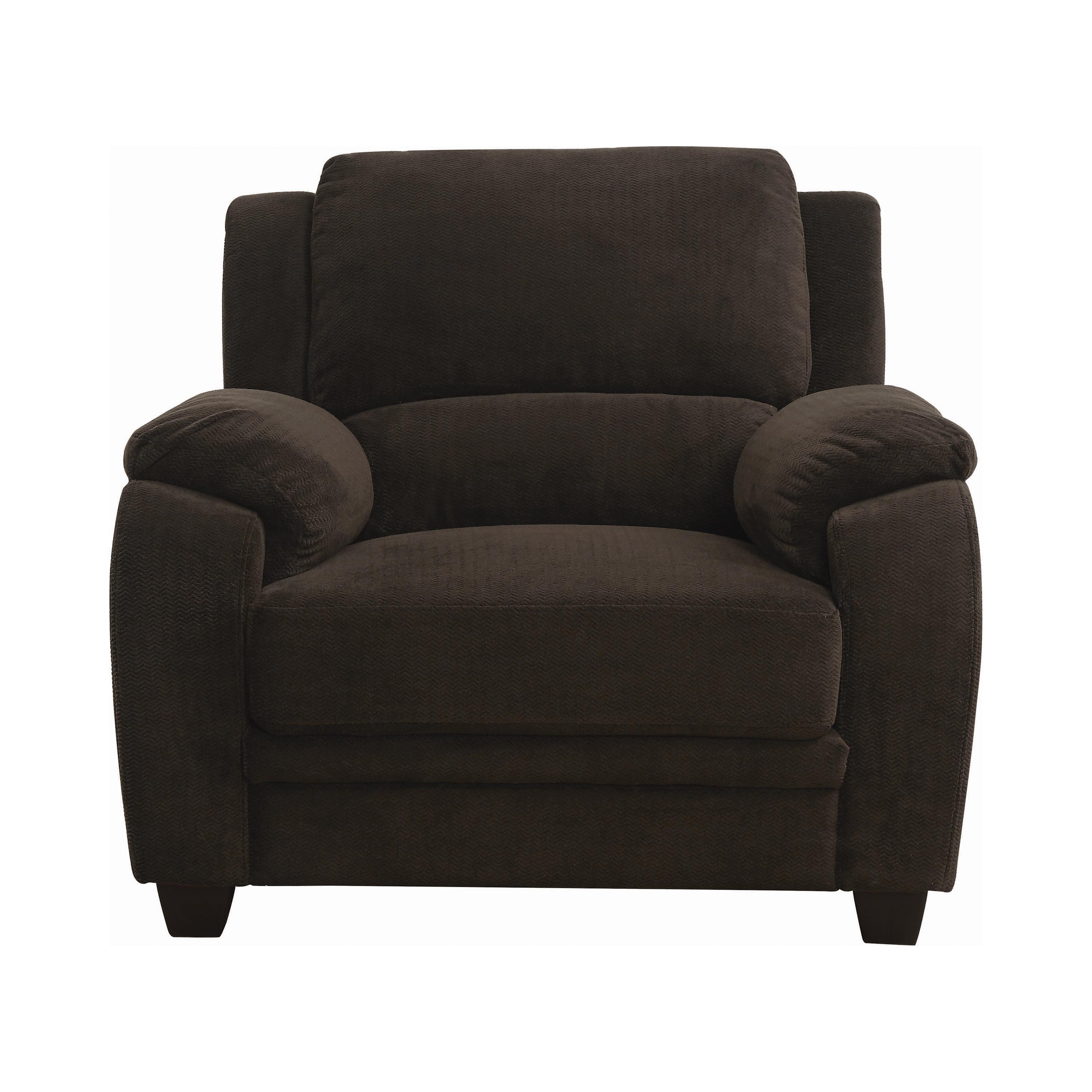 Transitional Arm Chair 506246 Northend 506246 in Chocolate 
