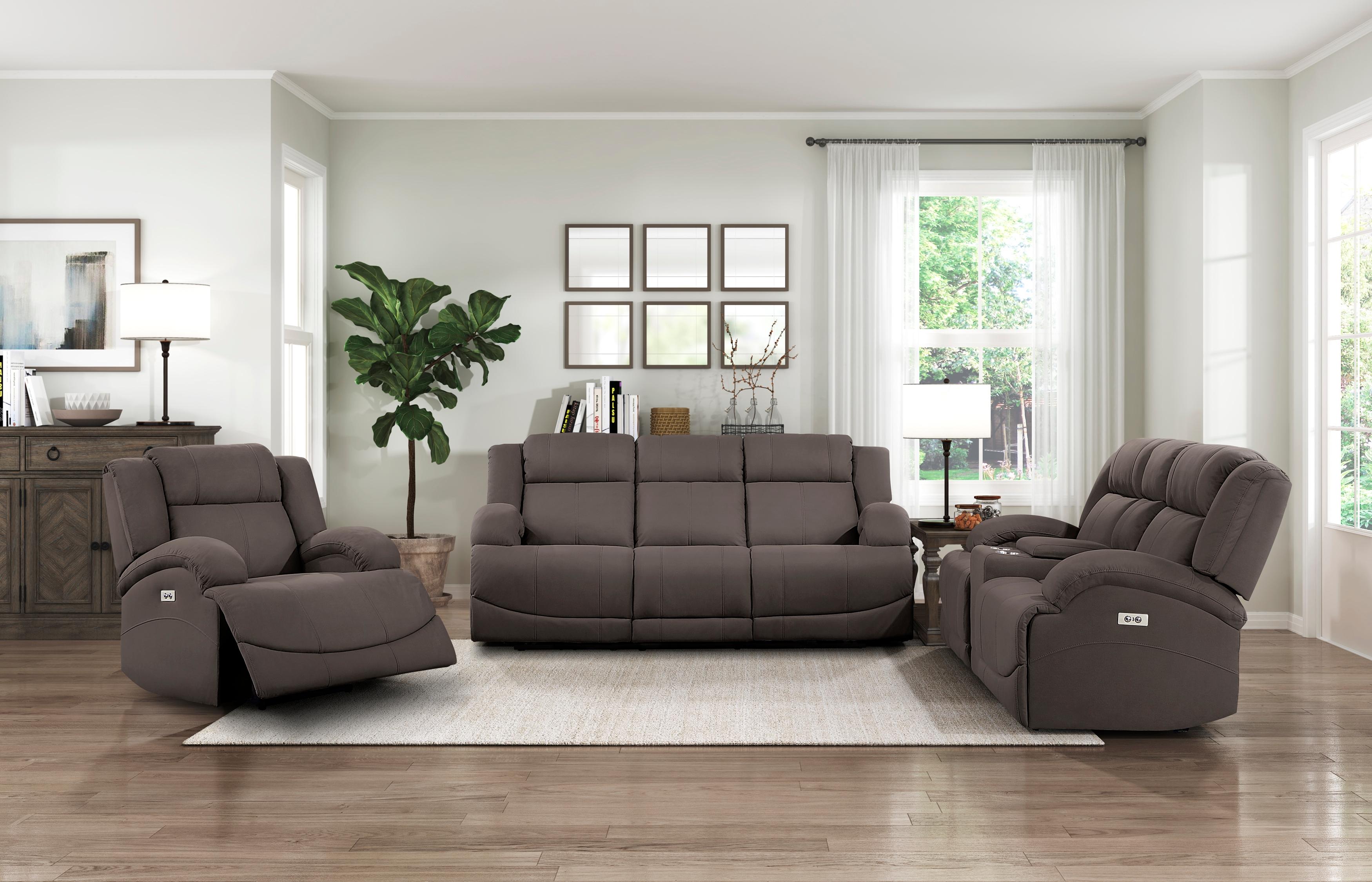 

    
9207CHC-1PW Transitional Chocolate Microfiber Power Reclining Chair Homelegance 9207CHC-1PW Camryn
