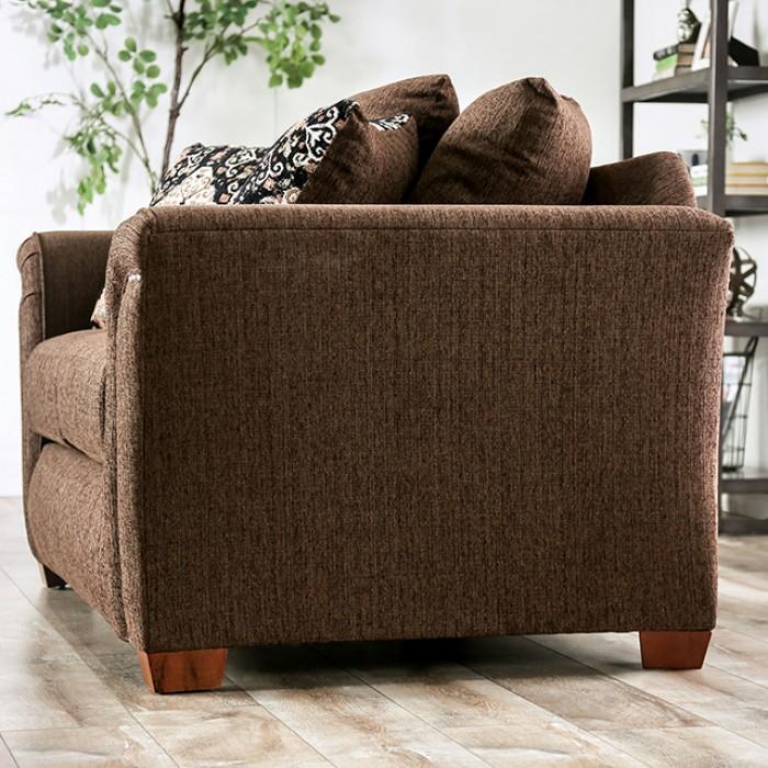 

    
Furniture of America SM6439-SF Belsize Sofa Chocolate SM6439-SF
