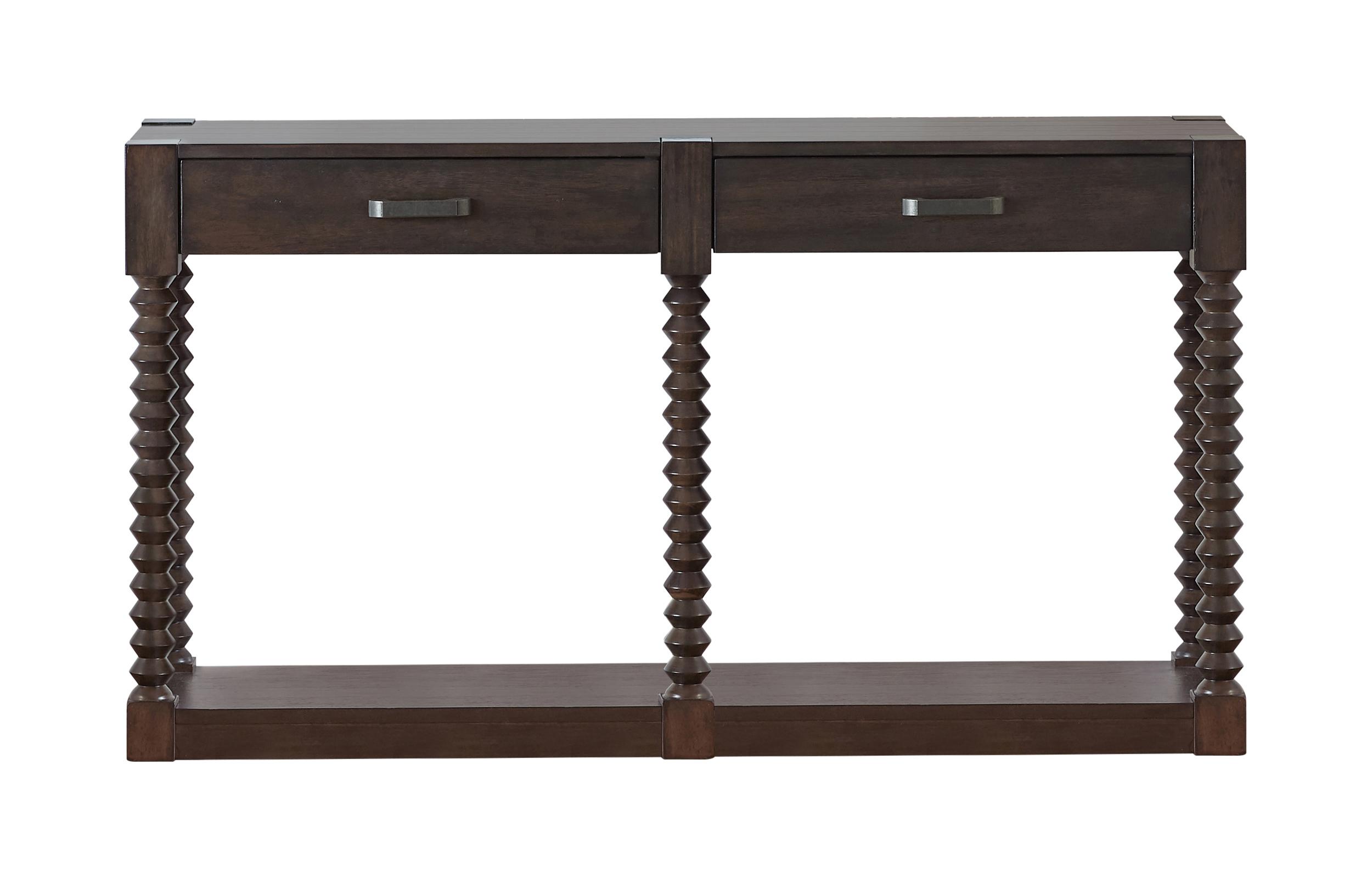 

    
Transitional Coffee Bean Solid Wood Sofa Table Coaster 722579
