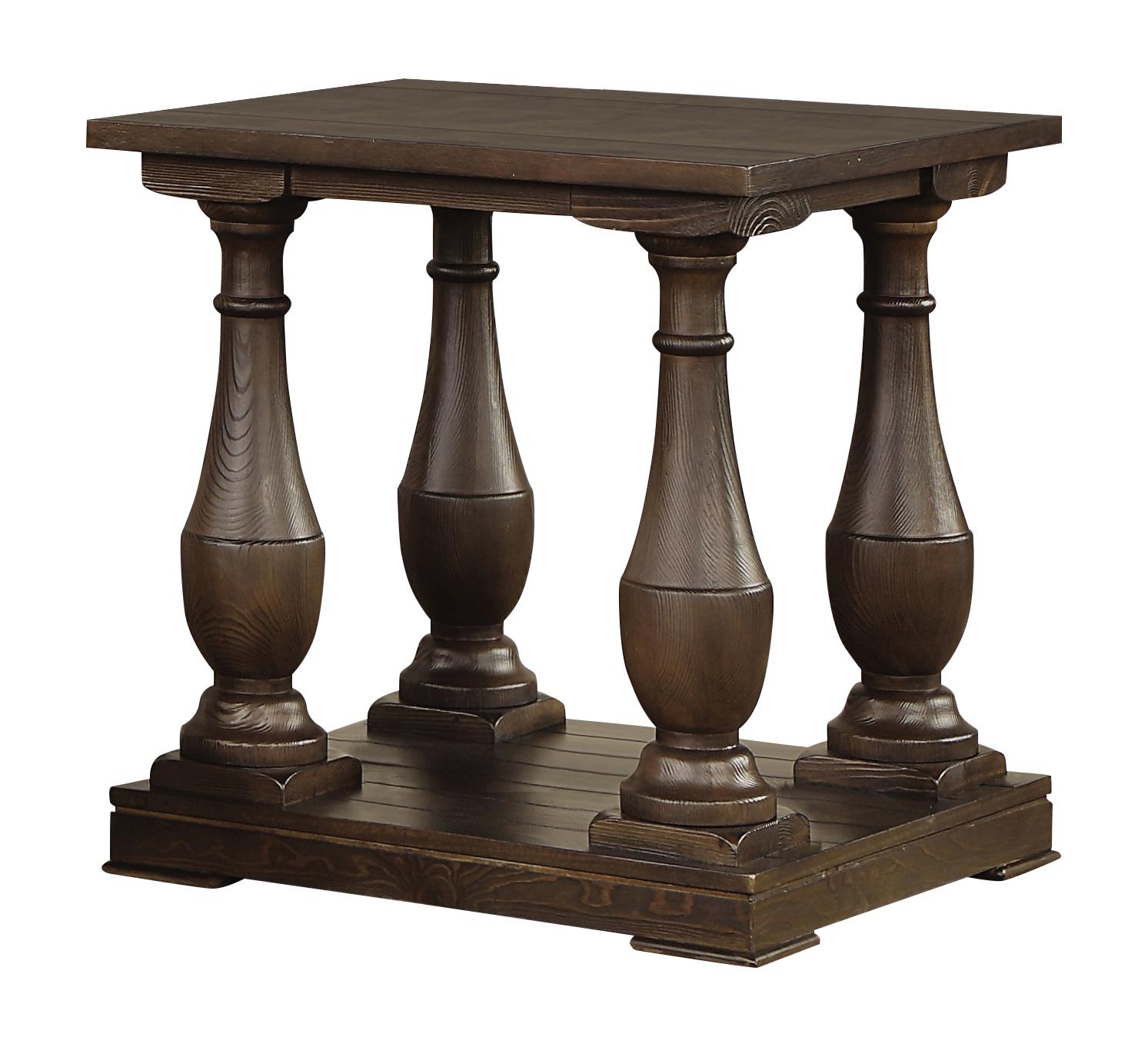Transitional End Table 753377 753377 in Coffee 