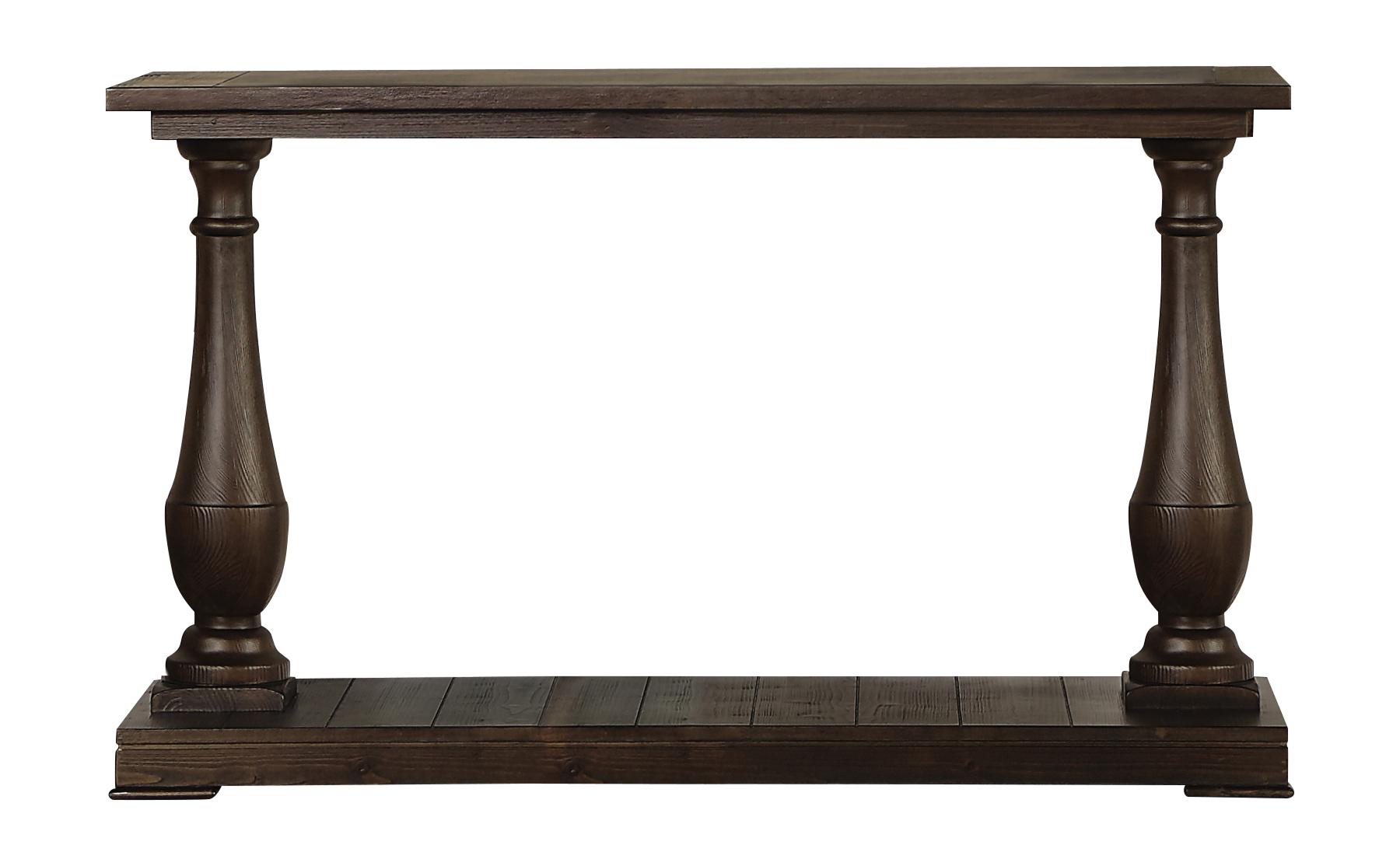 Transitional Sofa Table 753379 753379 in Coffee 