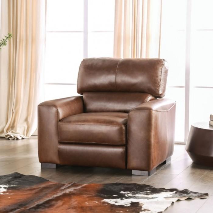Transitional Chair Marsicano Chair FM90005-CH FM90005-CH in Cognac Leather