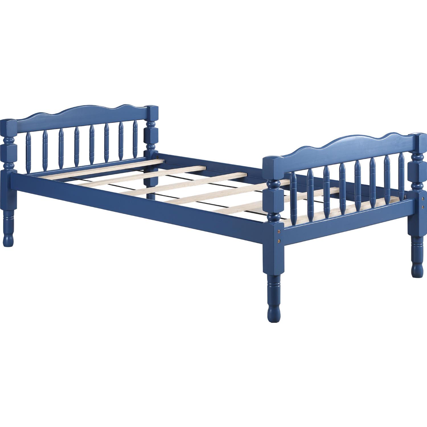 

    
Acme Furniture Homestead Twin/Twin Bunk Bed Dark Blue BD00865
