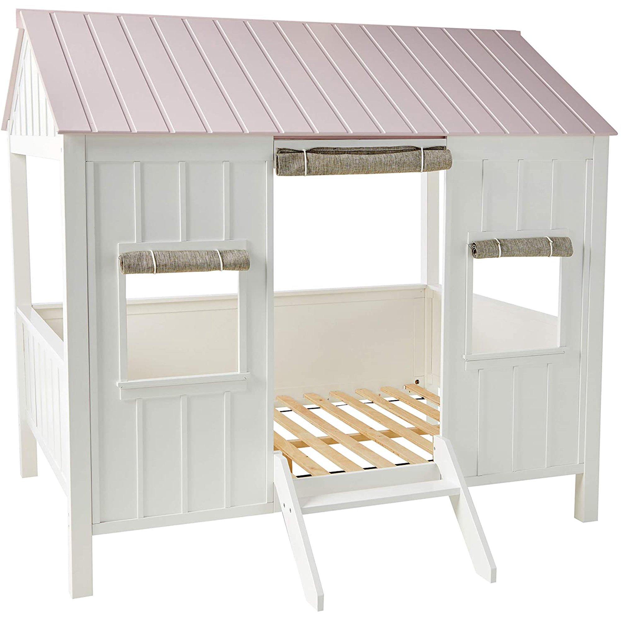 Transitional, Cottage Full Size Bed Spring Cottage 37695F in Pink 
