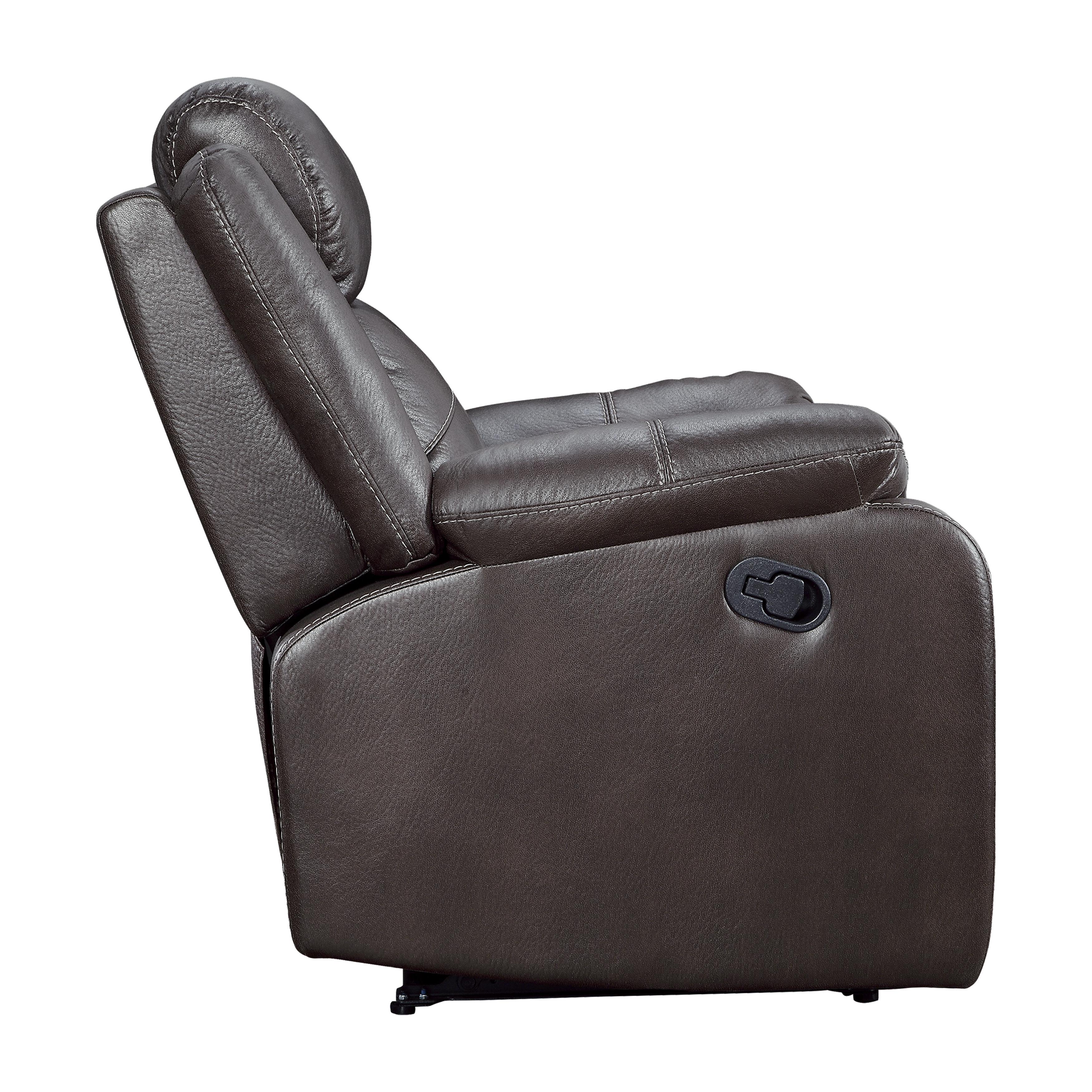 

    
Homelegance Yerba Reclining Chair 9990DB-1-C Reclining Chair Dark Brown 9990DB-1-C
