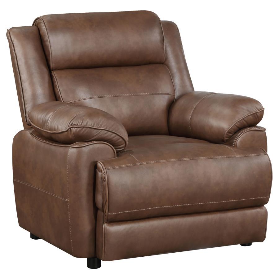 Transitional Chair Ellington Chair 508283-C 508283-C in Dark Brown Faux Leather