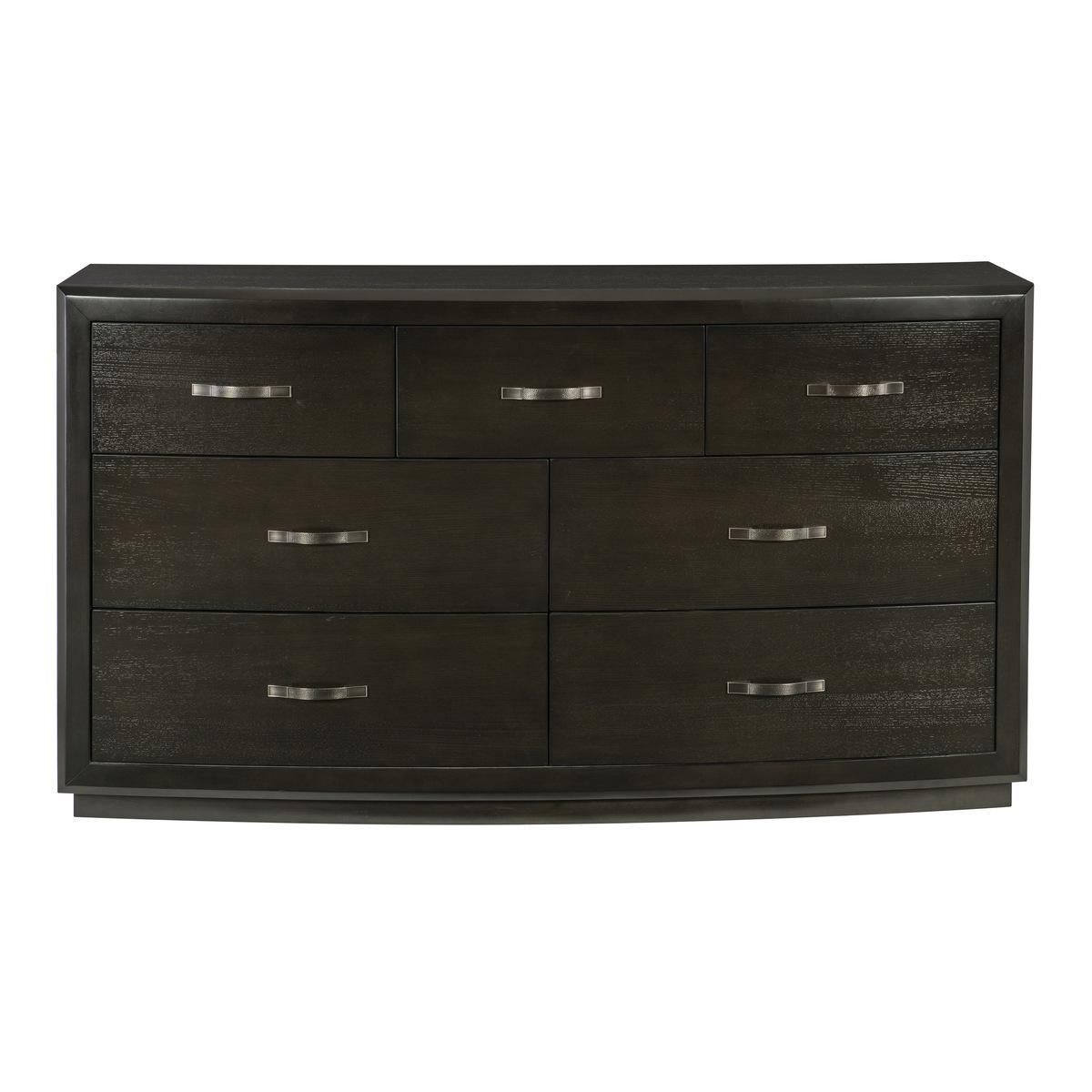 

    
Transitional Dark Charcoal Solid Wood Dresser w/Mirror Homelegance 1575-5 Hodgin
