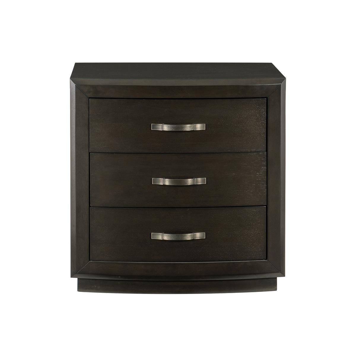 Transitional Nightstand 1575-4 Hodgin 1575-4 in Charcoal 