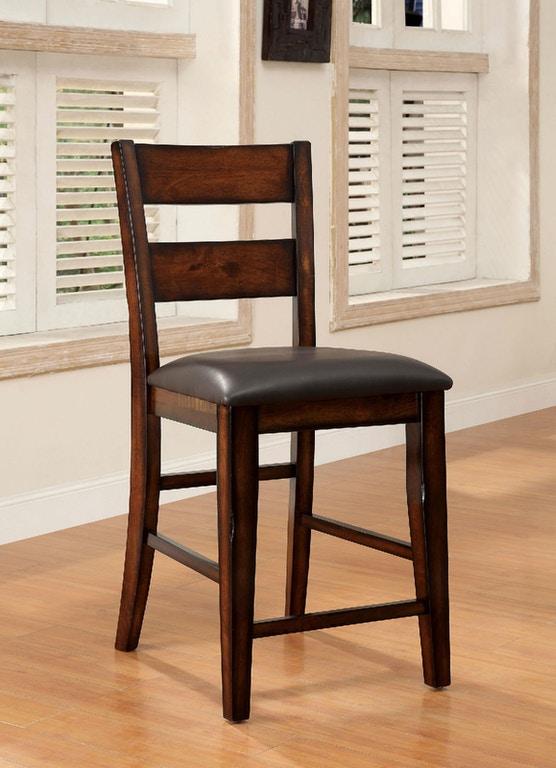

    
Transitional Dark Cherry Counter Height Chairs Set 2pcs Furniture of America CM3187PC-2PK Dickinson
