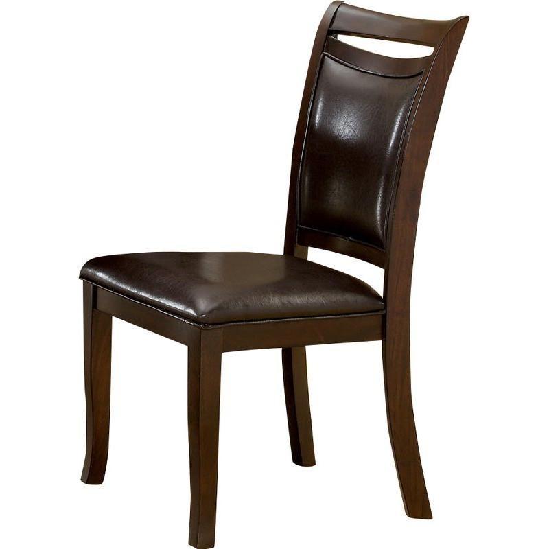 

                    
Furniture of America CM3024SC-2PK Woodside Dining Side Chair Dark Cherry/Espresso Leatherette Purchase 
