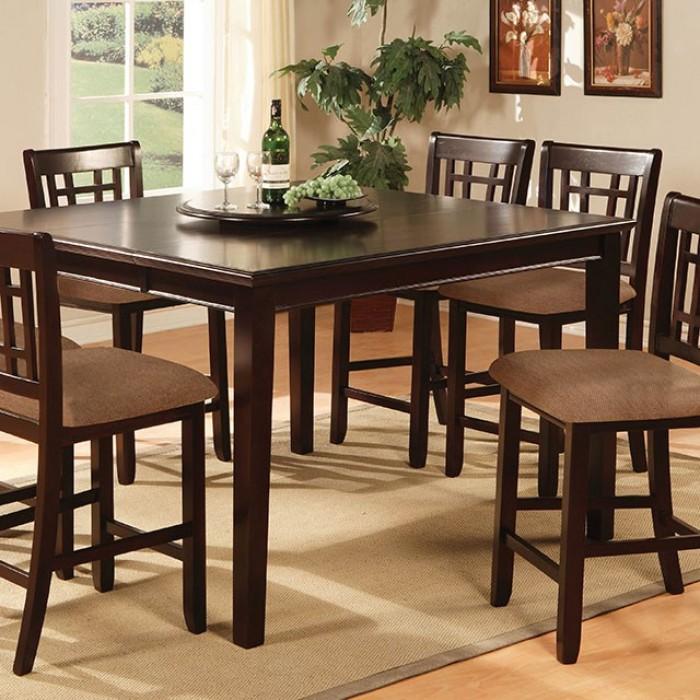 

    
Furniture of America Central Park Counter Height Table CM3100PT Counter Height Table Dark Cherry CM3100PT
