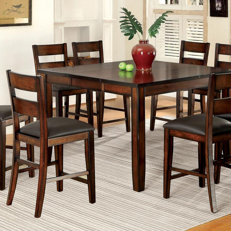 

    
Transitional Dark Cherry Solid Wood Counter Room Set 5pcs Furniture of America Dickinson
