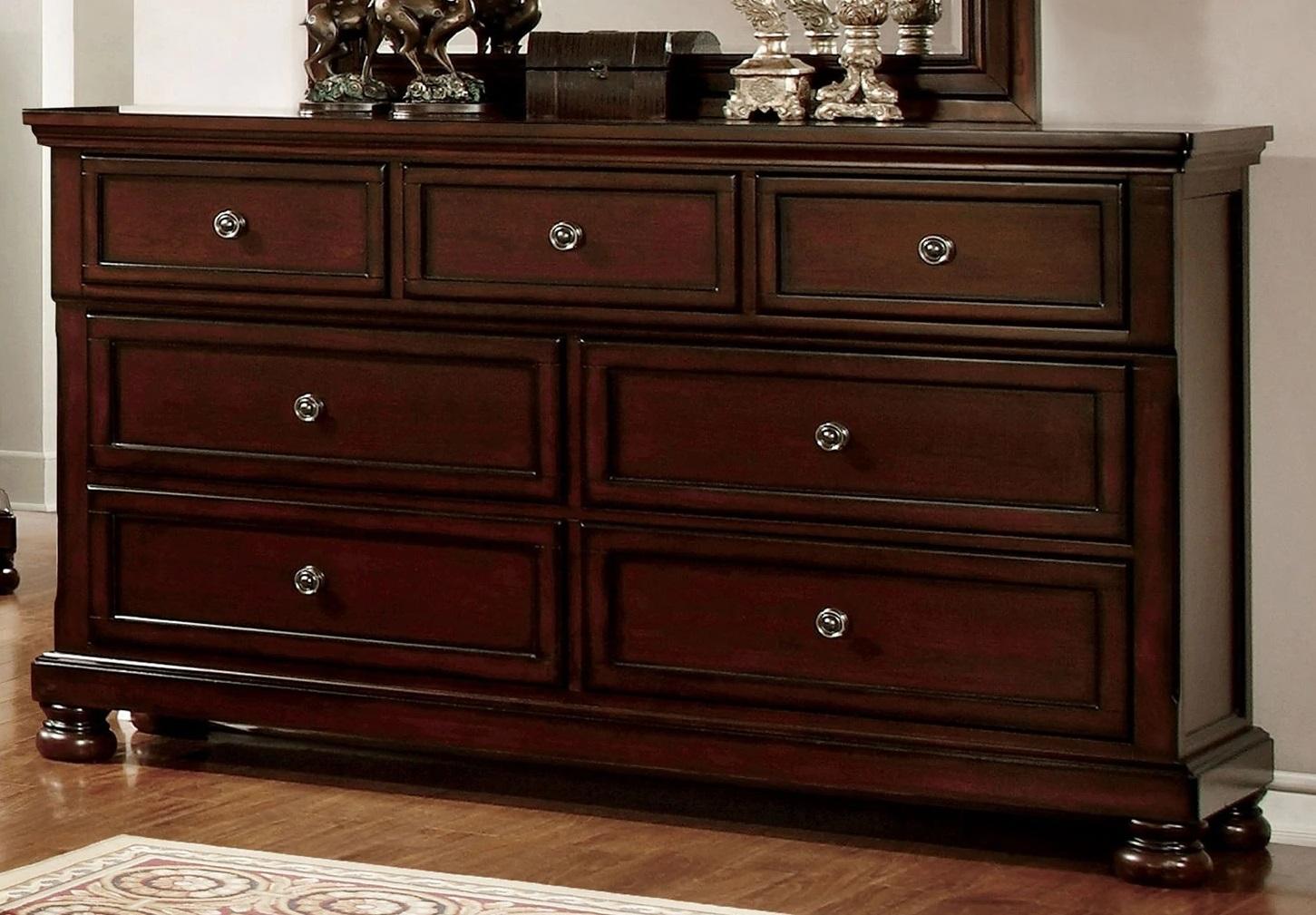 

    
Transitional Dark Cherry Solid Wood Dresser Furniture of America CM7682D Northville
