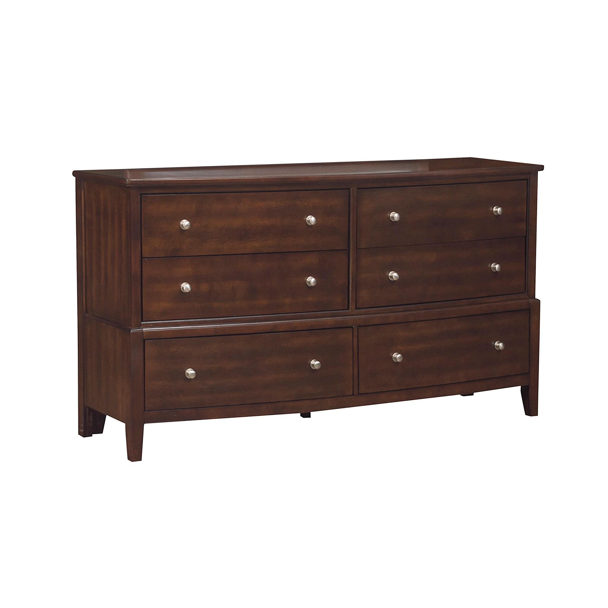 Transitional Dresser 1730-5 Cotterill 1730-5 in Dark Cherry 