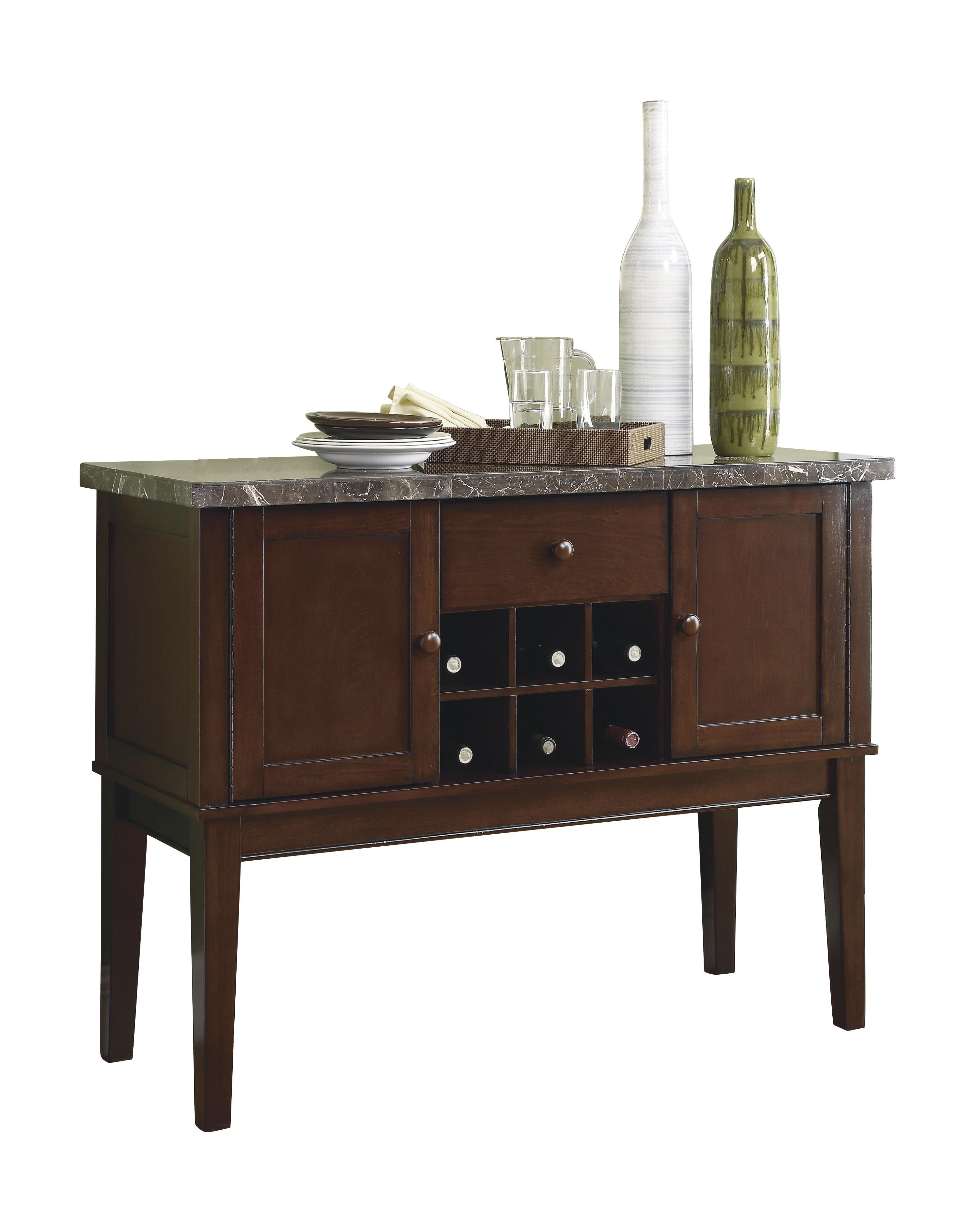 Transitional Server Decatur Collection Server 2456-40-S 2456-40-S in Dark Cherry 