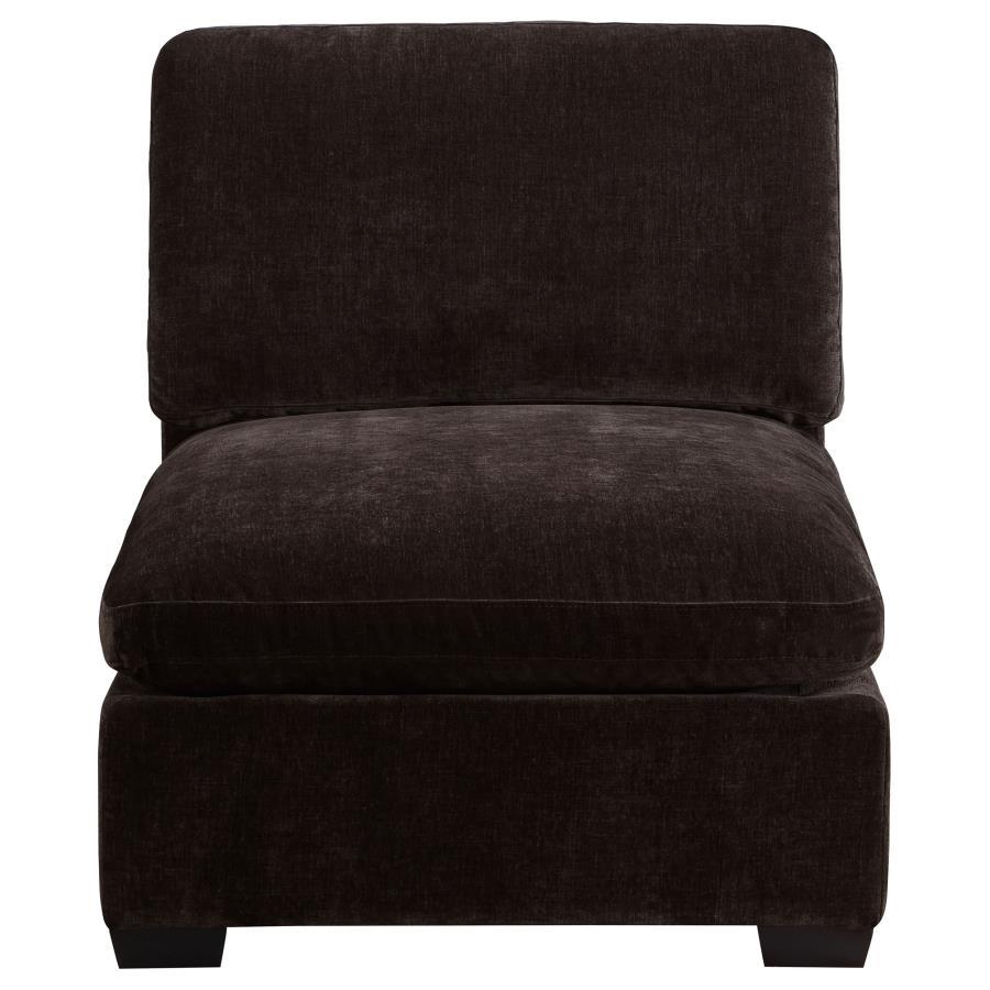 

                    
Coaster Lakeview Armless Chair 551464-AC Armless Chair Dark Chocolate/Black Fabric Purchase 
