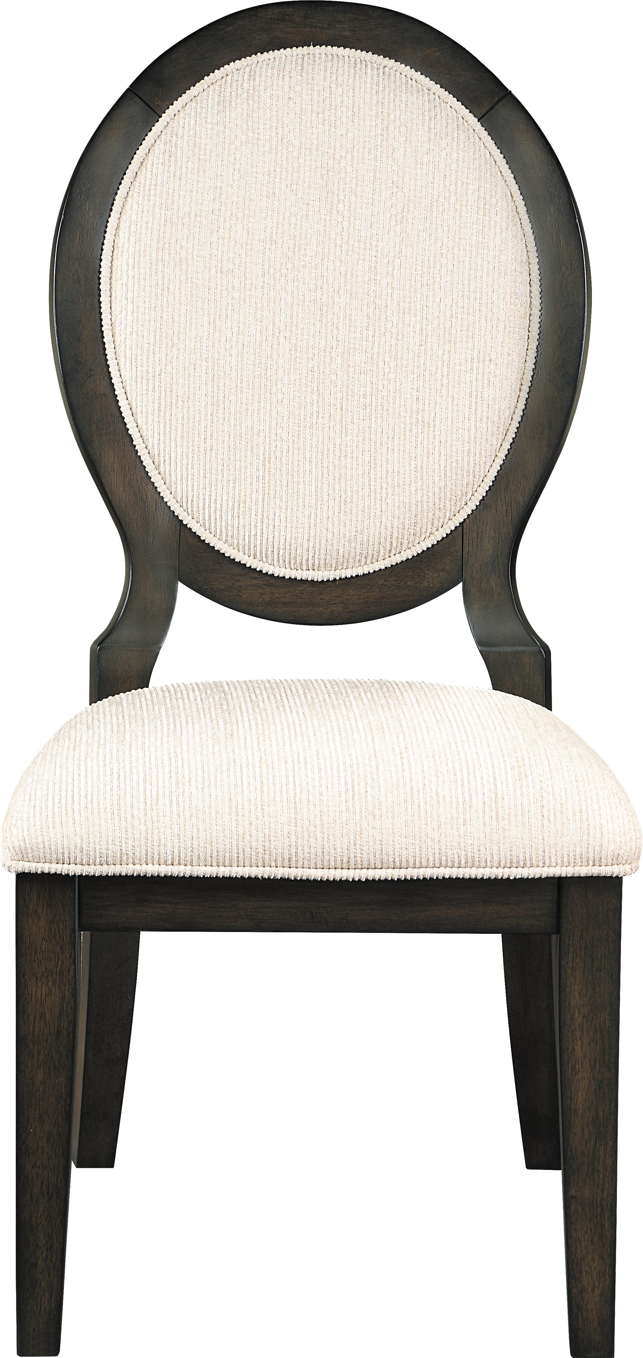 Transitional Side Chair Set 115102 Twyla 115102 in Cocoa 