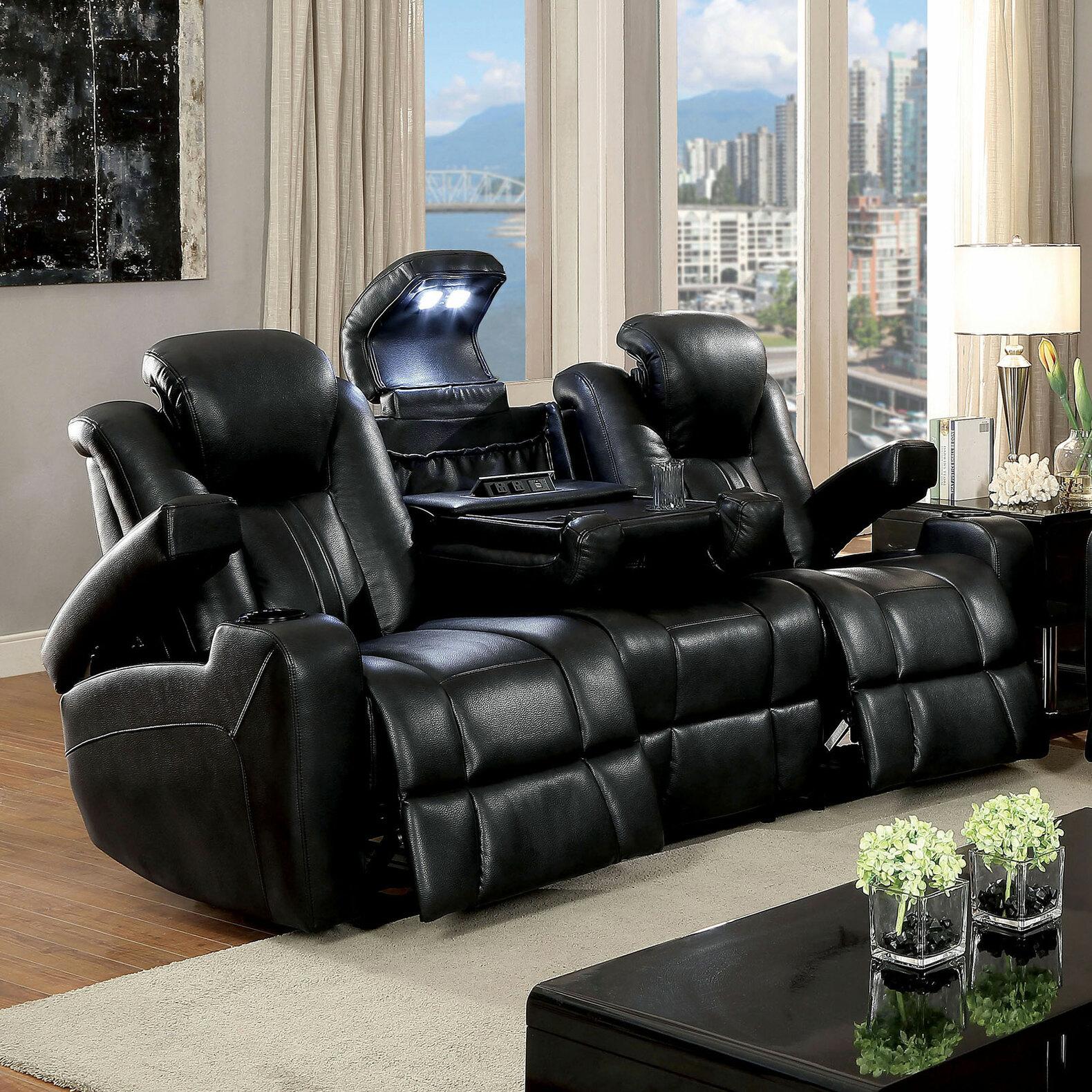 

                    
Furniture of America CM6291-2PC Zaurak Power Sofa and Loveseat Dark Gray Breathable Leatherette Purchase 
