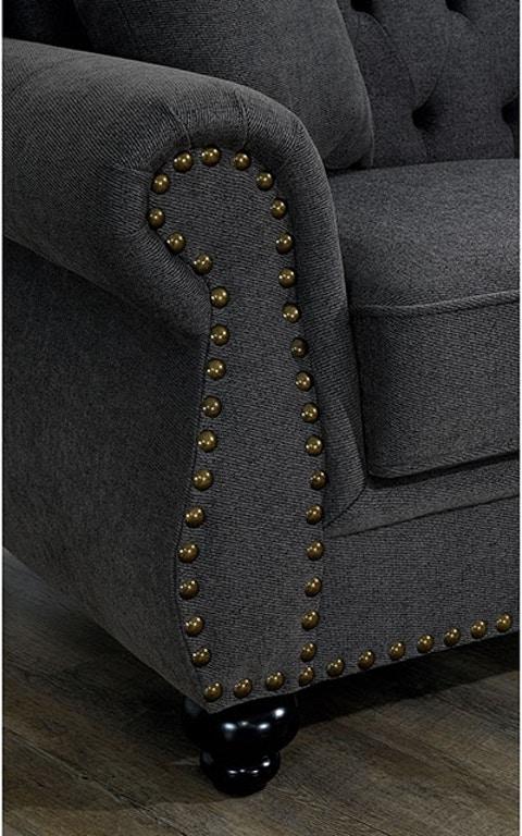 

    
Transitional Dark Gray Linen Arm Chair Furniture of America CM6572DG-CH Ewloe
