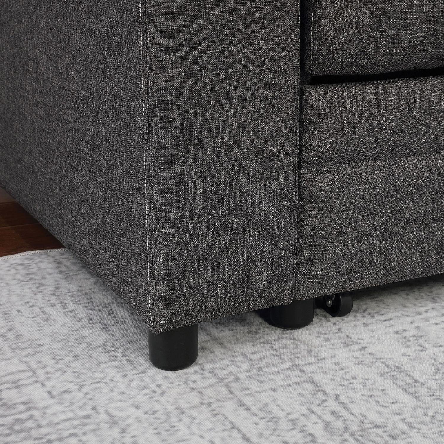 

                    
Furniture of America CM6975 Vide Sectional Sofa Dark Gray Linen-like Fabric Purchase 
