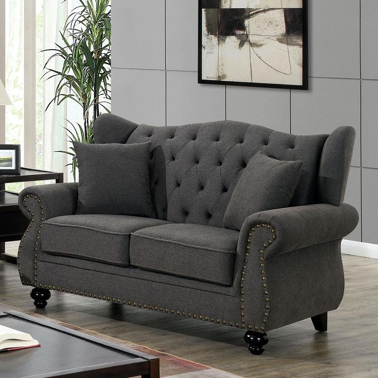 

    
Furniture of America CM6572DG-3PC Ewloe Sofa Loveseat and Chair Set Dark Gray CM6572DG-3PC

