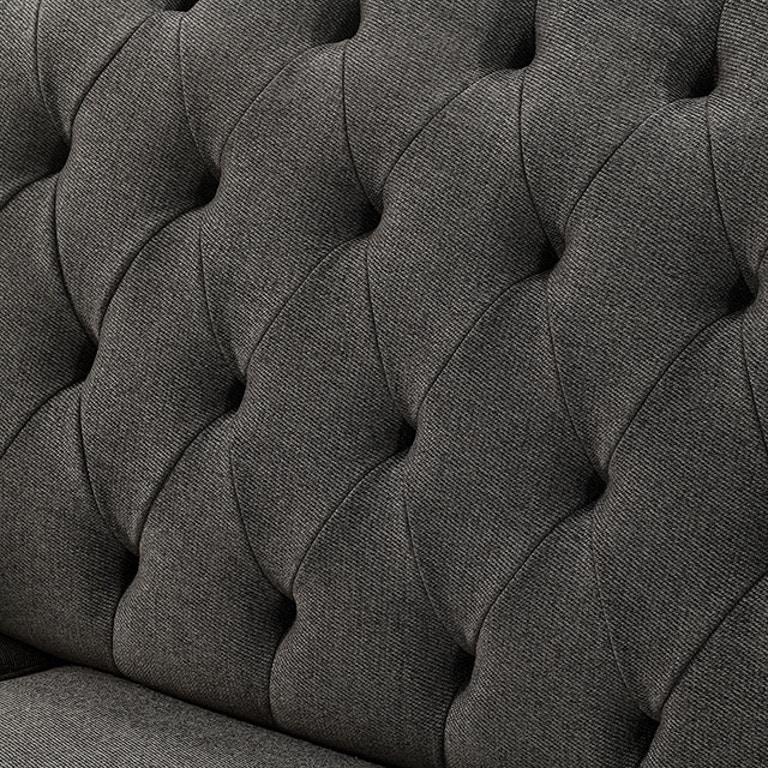 

                    
Furniture of America CM6572DG-LV Ewloe Loveseat Dark Gray Linen Purchase 

