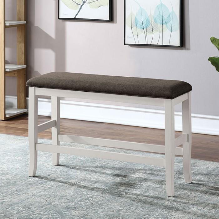 

    
Transitional Dark Gray & Off-White Solid Wood Counter Height Bench Furniture of America CM3498PBN Heidelberg
