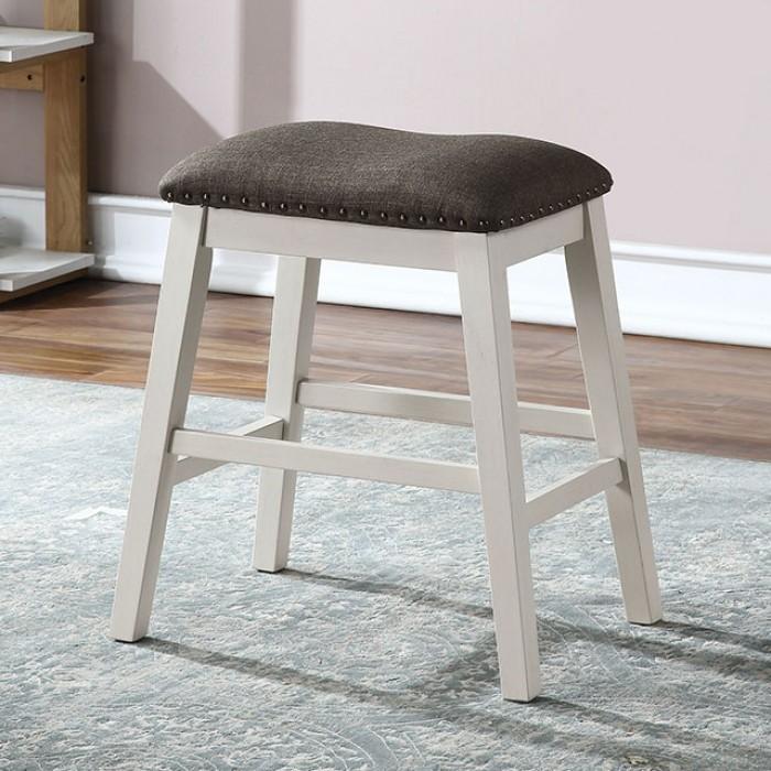 

    
Transitional Dark Gray & Off-White Solid Wood Counter Height Stools Set 2pcs Furniture of America CM3498PT Heidelberg
