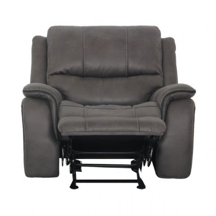 

                    
Furniture of America Henricus Manual Reclining Chair CM9911DG-CH-C Reclining Chair Dark Gray Fabric Purchase 

