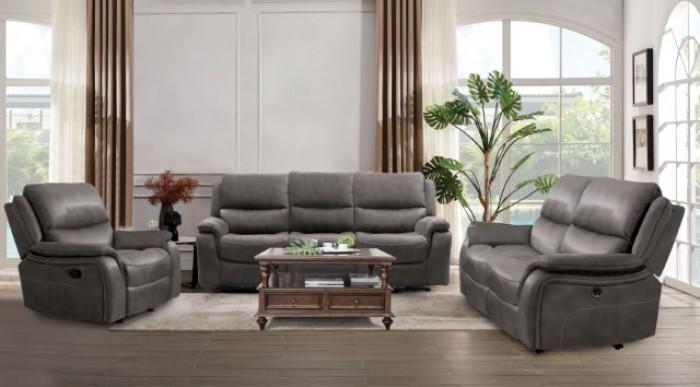 

    
Transitional Dark Gray Solid Wood Manual Reclining Sofa Furniture of America Henricus CM9911DG-SF-S
