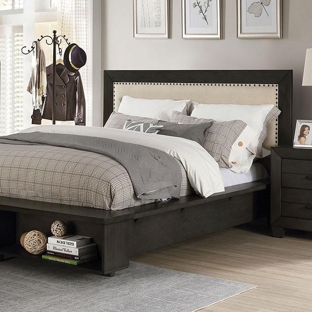 

    
Transitional Dark Gray Solid Wood Queen Storage Bed Furniture of America Sligo FOA7893-Q

